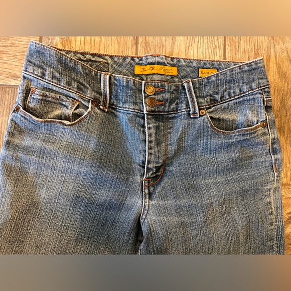7 for all man kind women’s size 8 bootcut denim jeans. - Picture 4 of 5